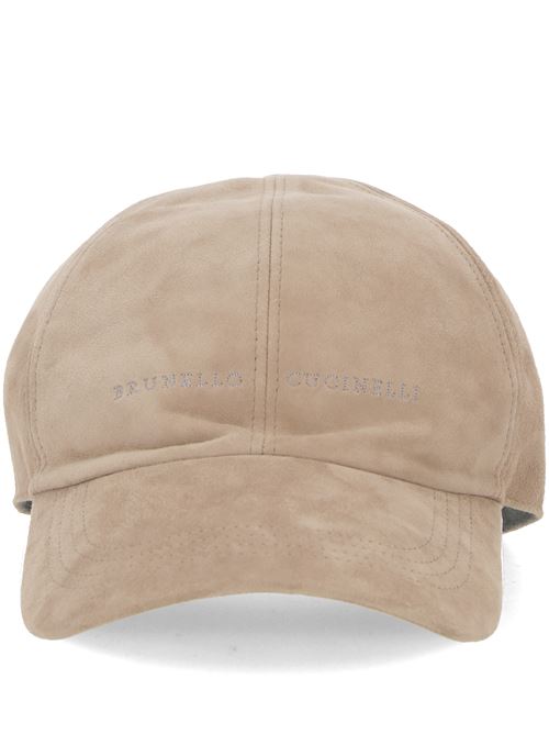 Tobacco brown calf hat BRUNELLO CUCINELLI | M0PCL9992CFP05